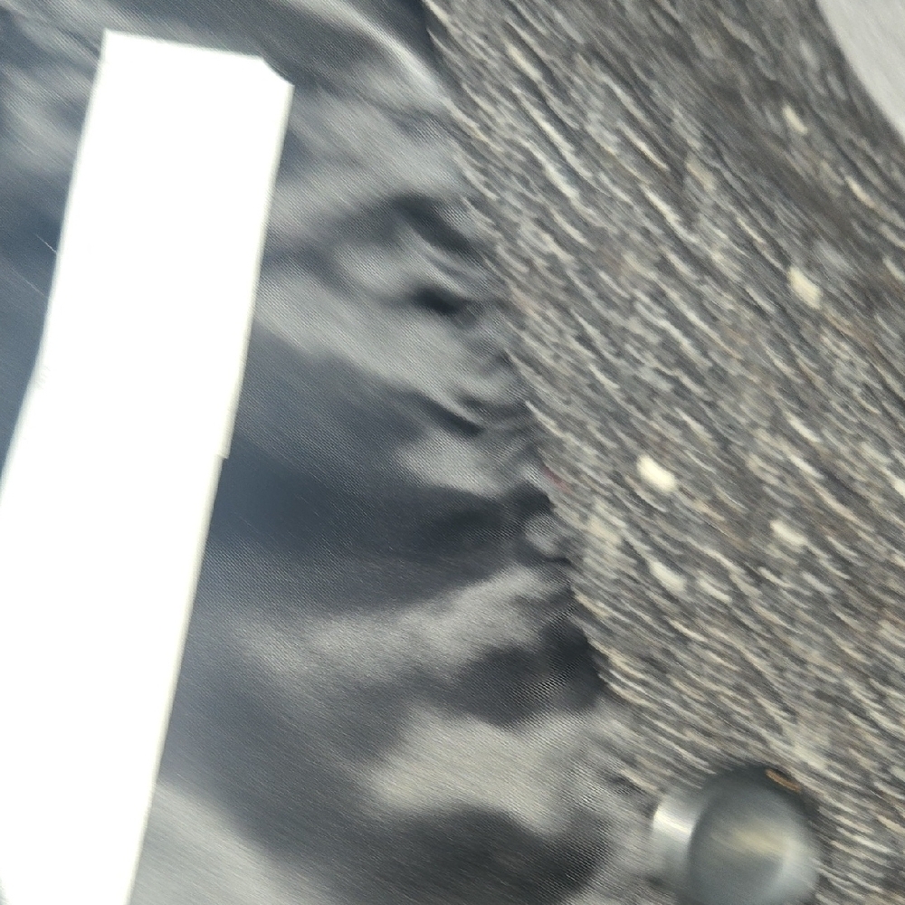 UNITED COLORS OF BENETTON Black Tweed Crop Swing Jacket - Picture 8 of 10